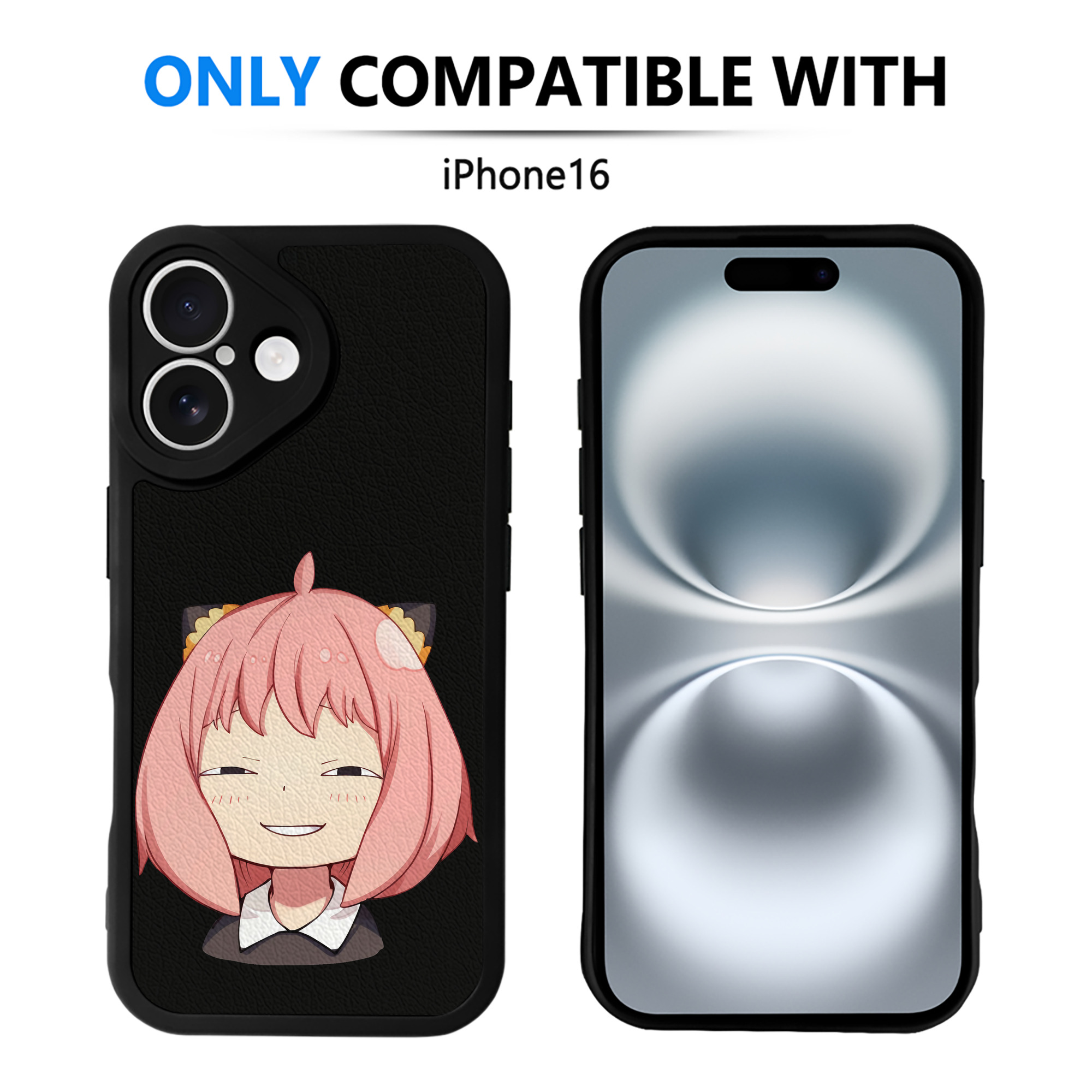 （画像用） SPY×FAMILY间谍家家酒 【iPhone 16シリーズ対応】シリコンスマホケース（レザー調） 材質：シリコン